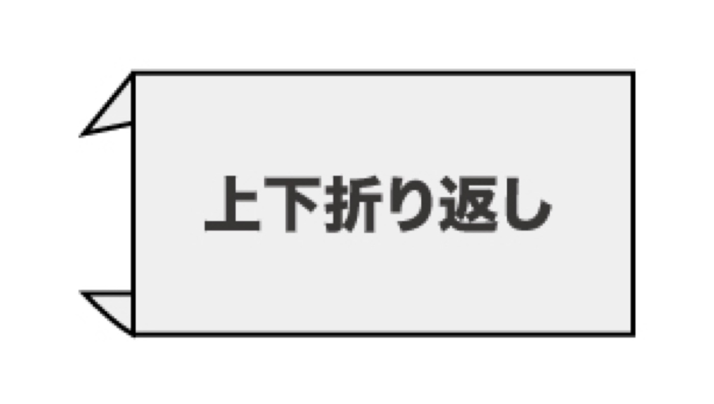 上下折り返し
